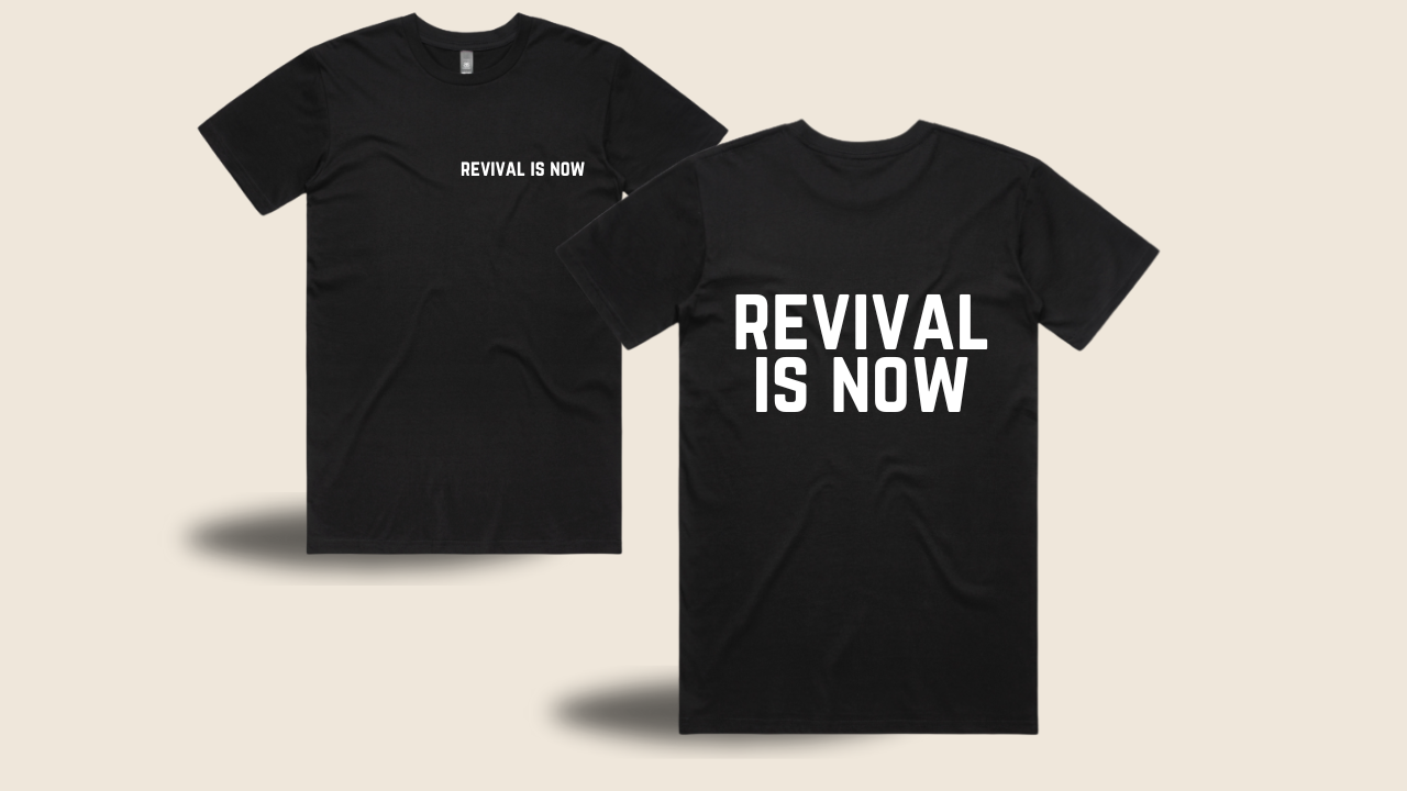 REVIVAL IS NOW BLOCK TEE