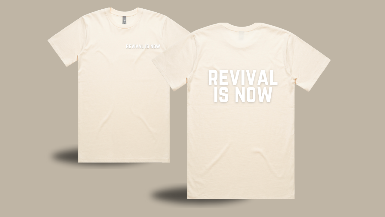 REVIVAL IS NOW BLOCK TEE